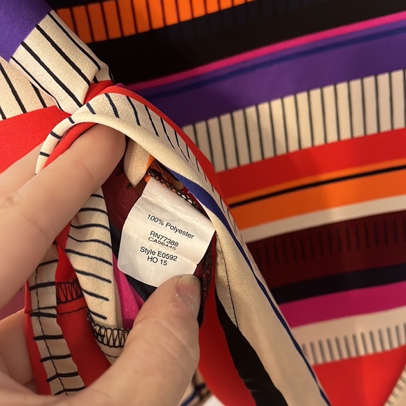 J.Crew Striped Silky Tank Size 4 - Picture 7 of 7